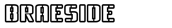 Braeside font preview